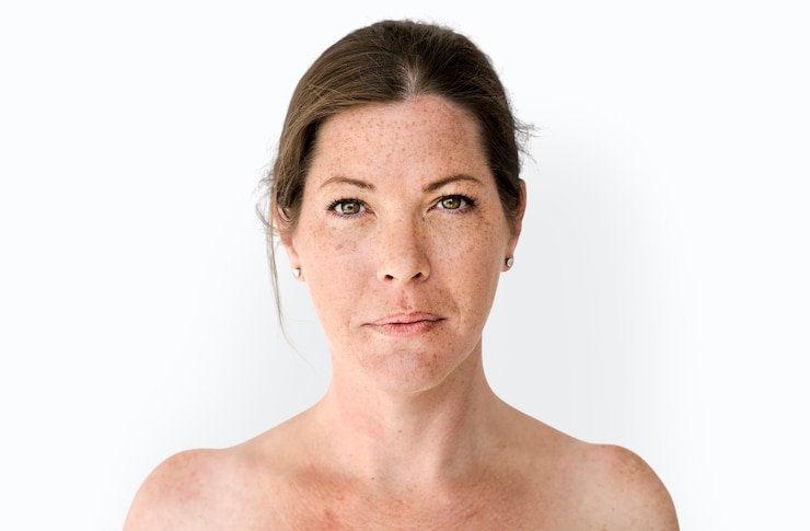 PSD portrait de studio seins nus poitrine seins nus