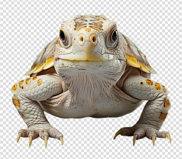 PSD portrait de tortue avec un fond transparent