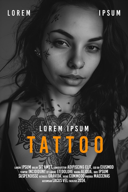 PSD des portraits de filles tatouées