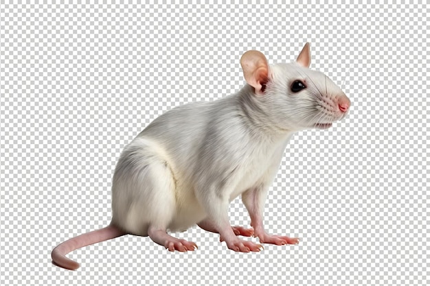 Pose de rato branco png