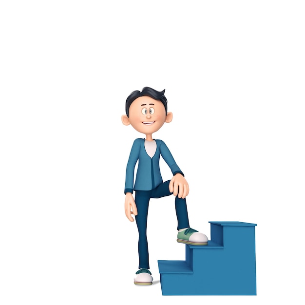 La pose de dessin animé 3D est l'icône de l'ampli 3D.