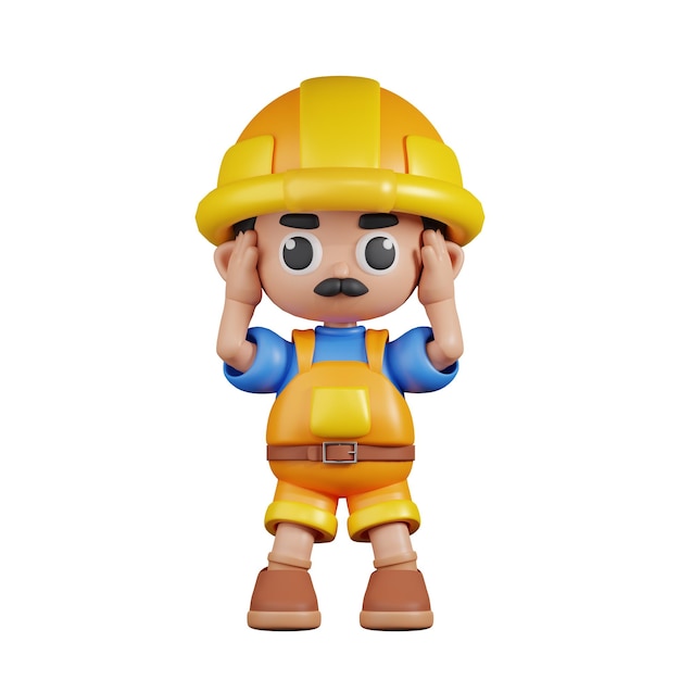 Pose mareada del constructor de personajes 3D