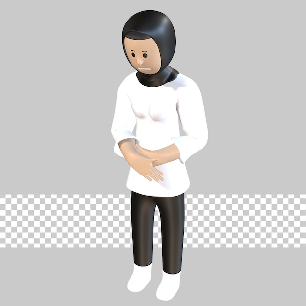 pose de personaje de ilustración 3d