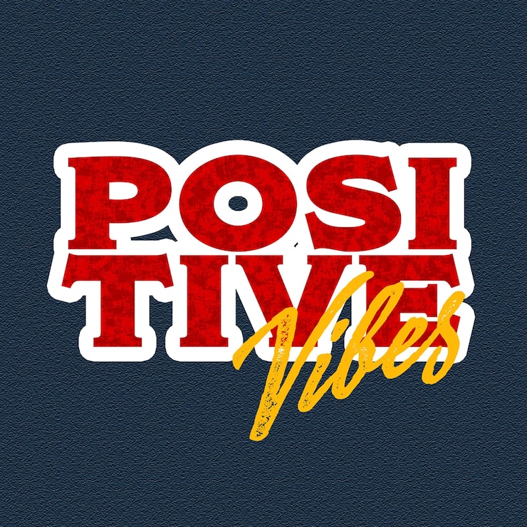 PSD positive vibes zitate instagram-post-vorlage