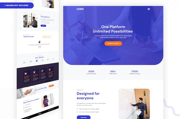 Possibilidades Ilimitadas de Uma Plataforma Design de Página na Web