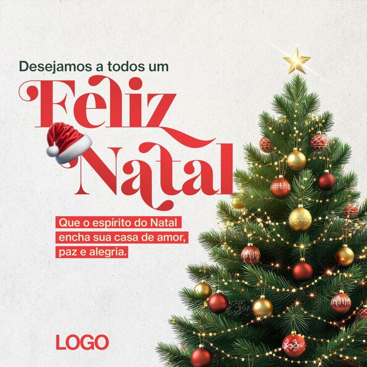 PSD post de natal nas mídias sociais