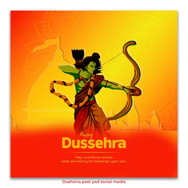 Post di Dussehra sui social media del PSD