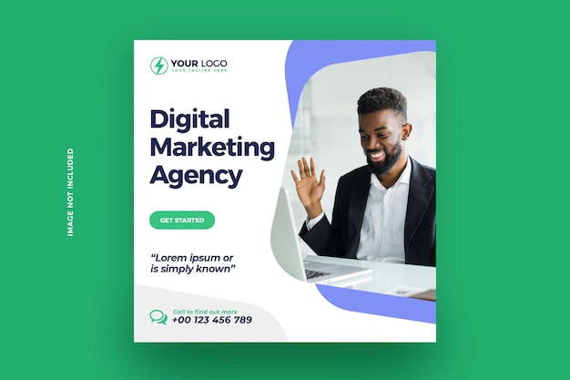 Post di instagram di marketing aziendale digitale