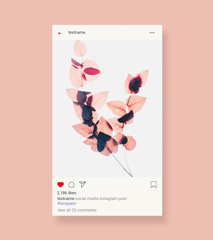 PSD post di instagram mockup branding modello di social media instagram psd design
