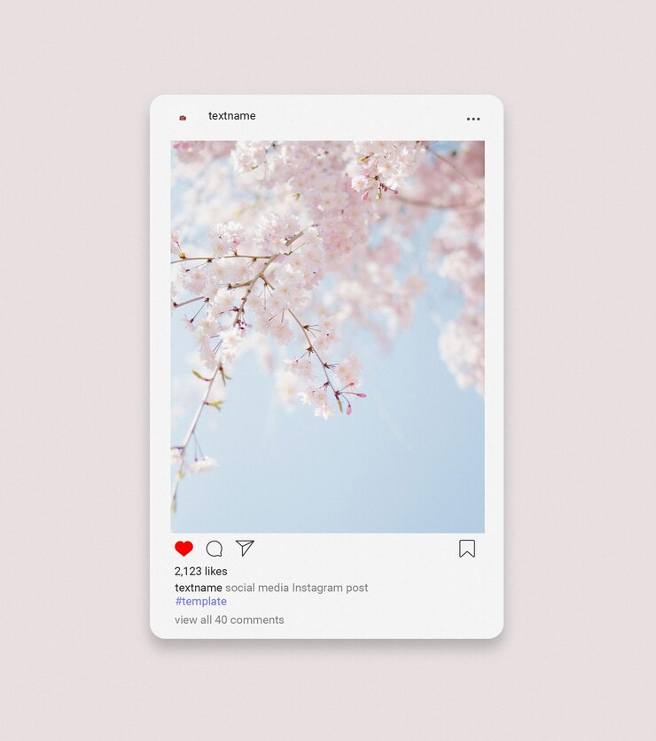PSD post di instagram mockup branding modello di social media instagram psd design