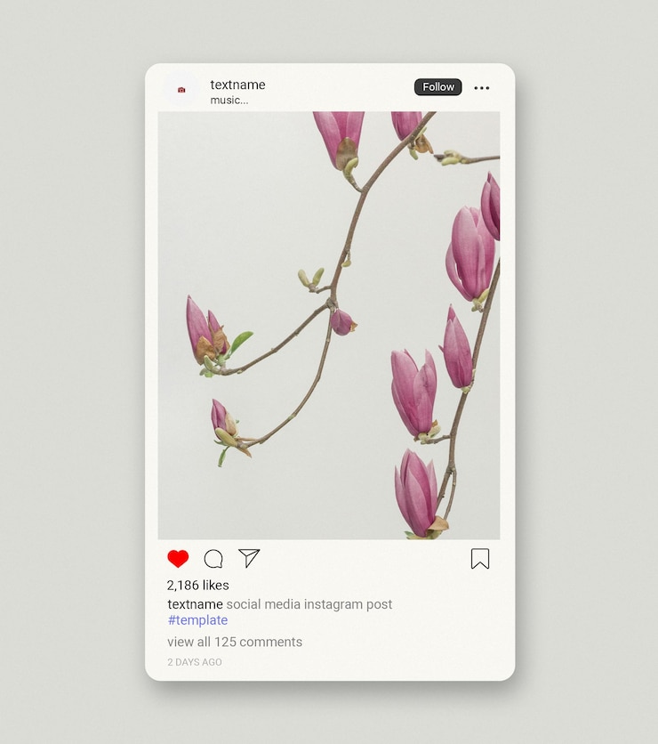 PSD post di instagram mockup branding modello di social media instagram psd design