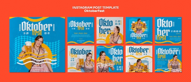 Post di instagram per la celebrazione dell'oktoberfest