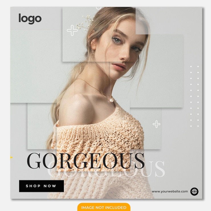 PSD post di social media di vendita di moda o modello di banner di instagram