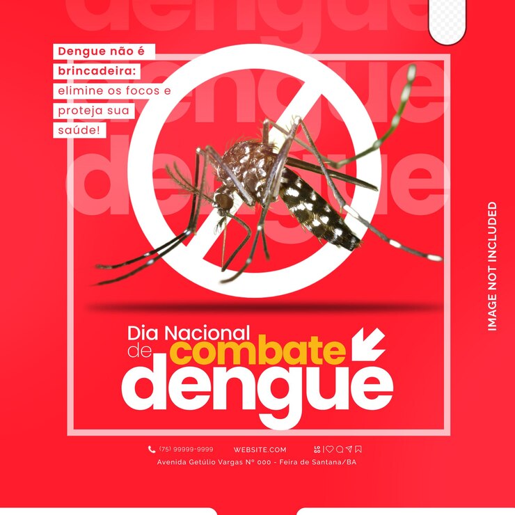 PSD post dia nacional do combate a dengue psd instagram
