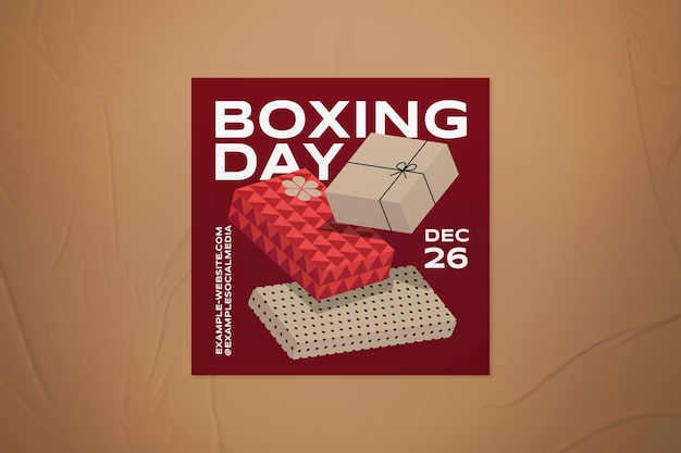 Post do instagram do boxing day