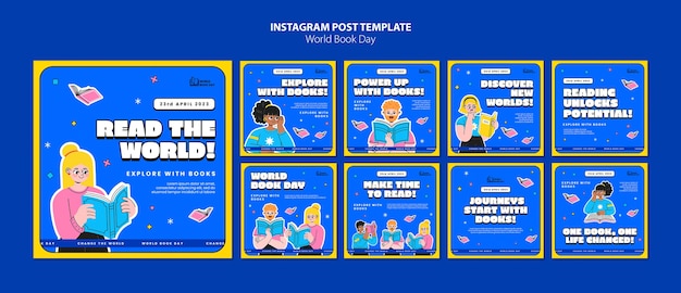 Post instagram per la giornata mondiale del libro