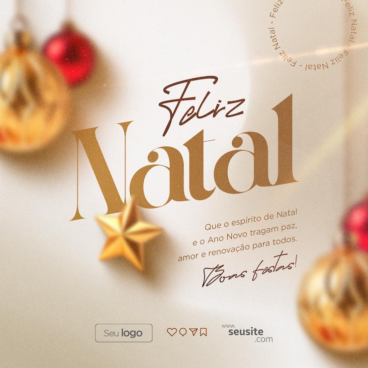 PSD post medios sociales para la navidad