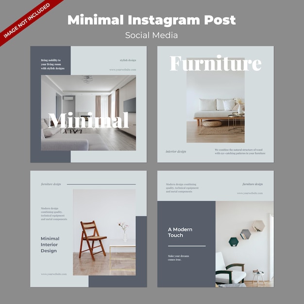 Post minimo su Instagram
