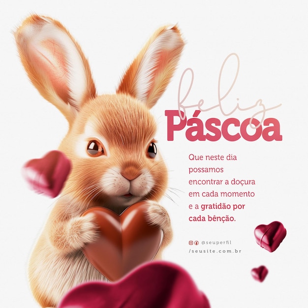 post pasqua felice pasqua social media psd modelli modificabili