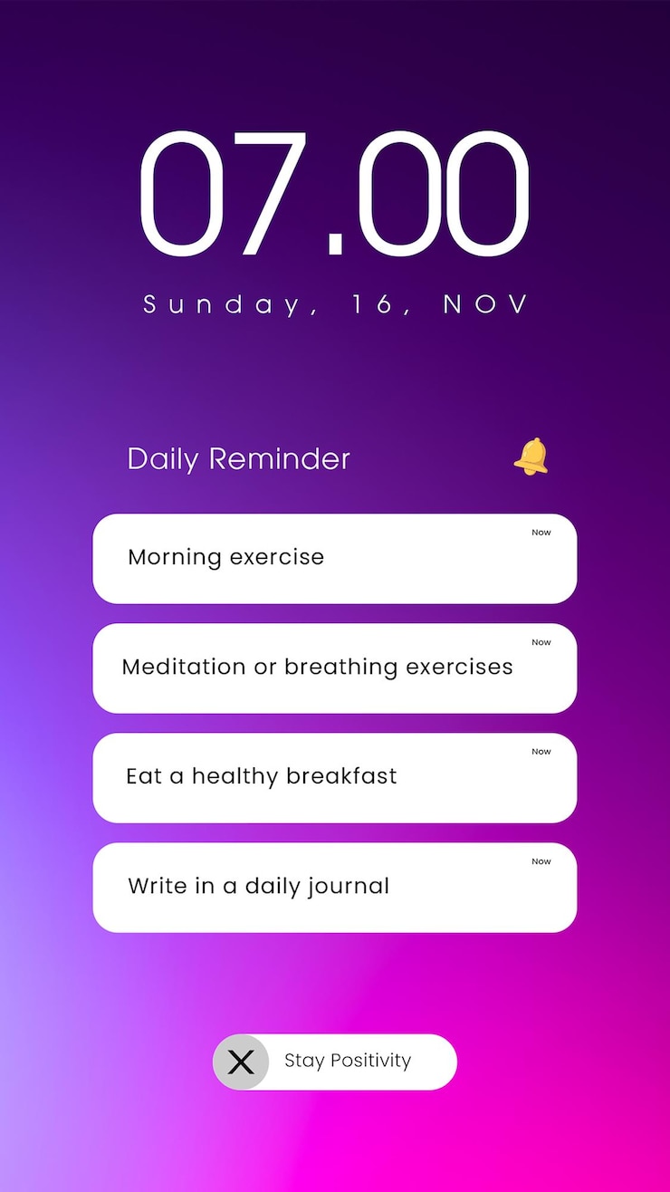 PSD post pulito e semplice notification gradient designs social media post template