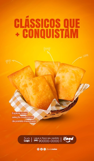 Post en las redes sociales de Pastelaria Gourmet