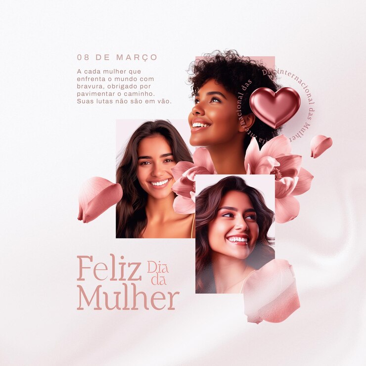 PSD post social media dia internacional das mulheres ou dia das mulheres psd modelos editáveis