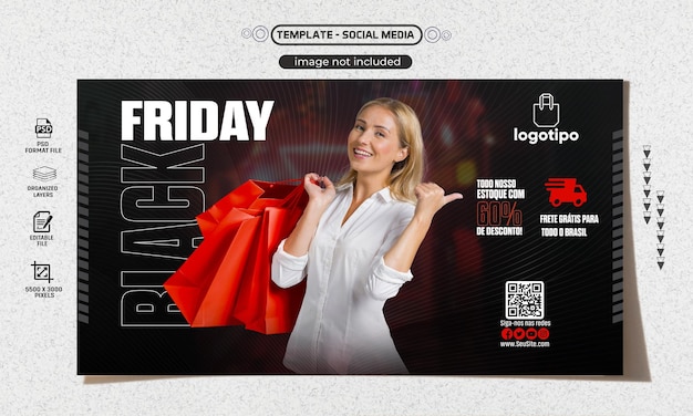 POST SOCIAL MEDIA PARA PROMOCOES DE FINAL DE ANO Venerdì Nero