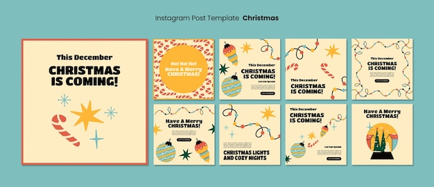 Post su Instagram per festeggiare il Natale