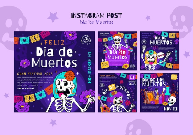 Post su Instagram per la celebrazione della Giornata dei Morti