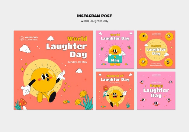 Post su Instagram per la celebrazione della Giornata mondiale della risata