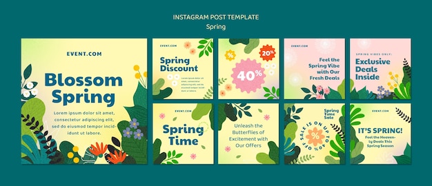 Post su Instagram per la celebrazione della primavera