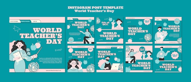Post su Instagram per la giornata mondiale degli insegnanti