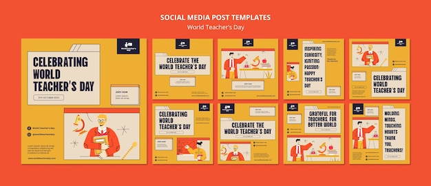 Post su Instagram per la giornata mondiale degli insegnanti
