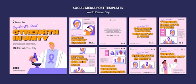 Post su Instagram per la Giornata Mondiale del Cancro