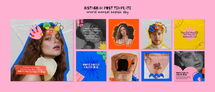 PSD post su instagram per la giornata mondiale della salute mentale