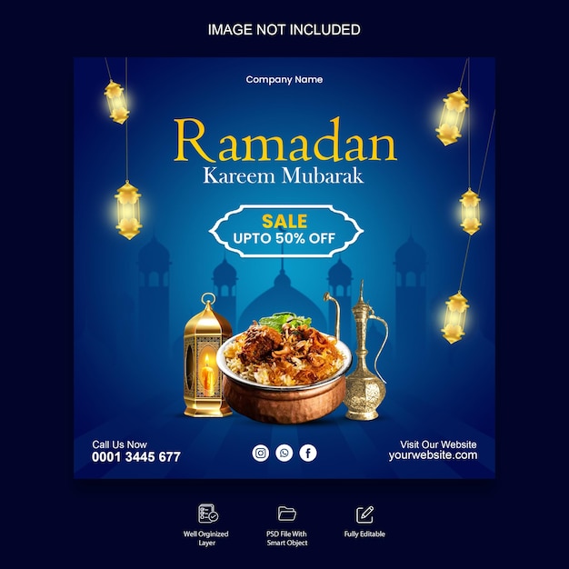 Post sui social media del Ramadan