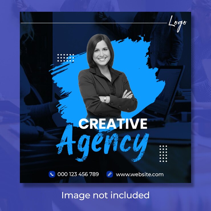 Post sui social media dell'agenzia creativa