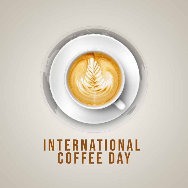 PSD post sui social media della giornata internazionale del caffè psd