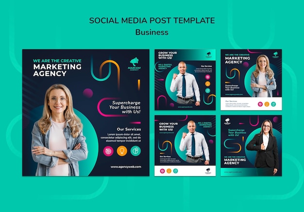 Post sui social media di società commerciali