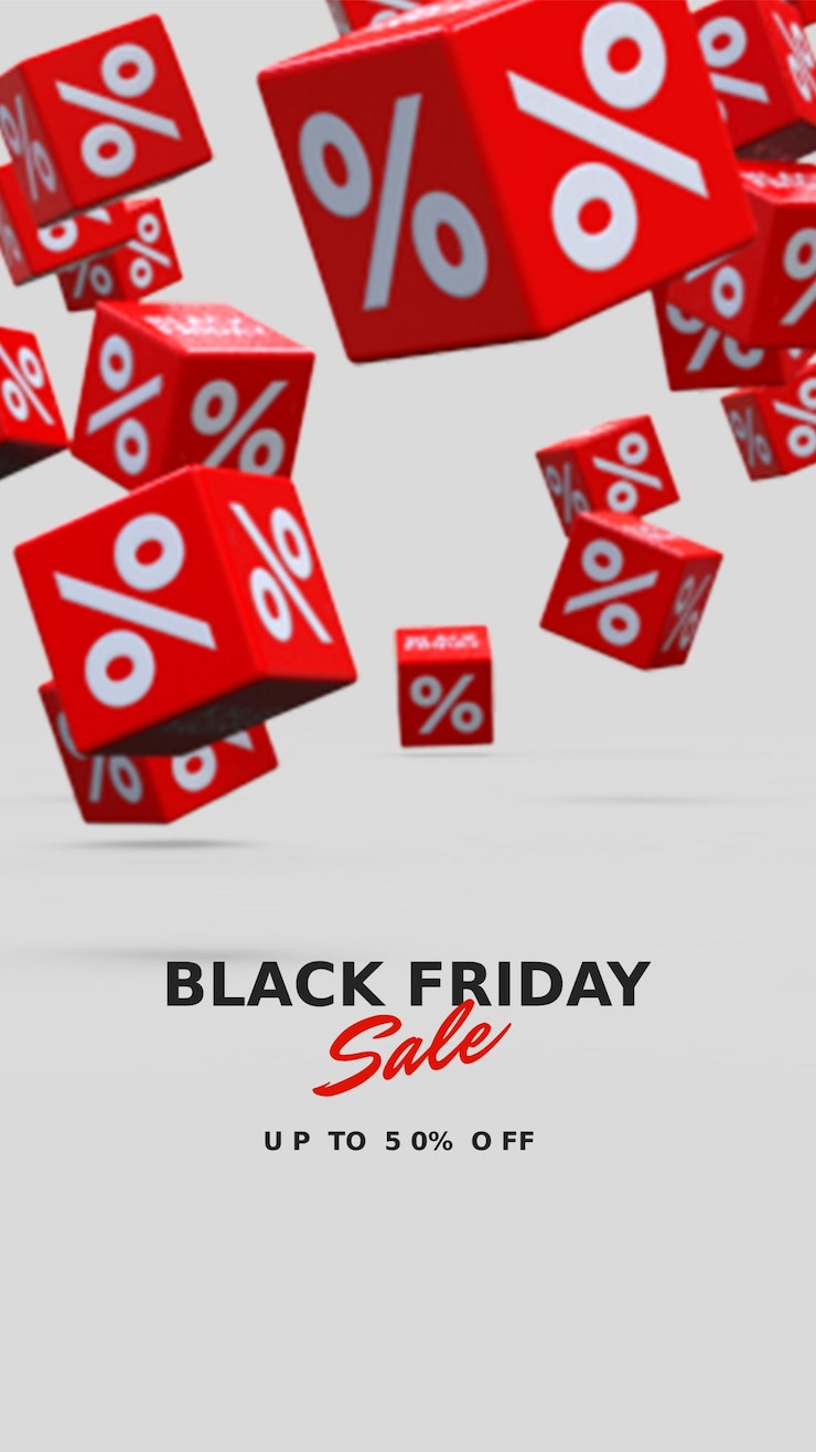 PSD post sui social media di vendita del black friday