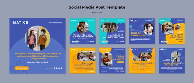 Post sui social media educativi
