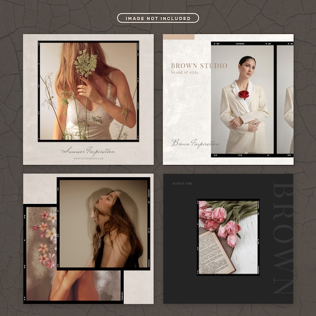 Post sui social media in tema di moda e bellezza