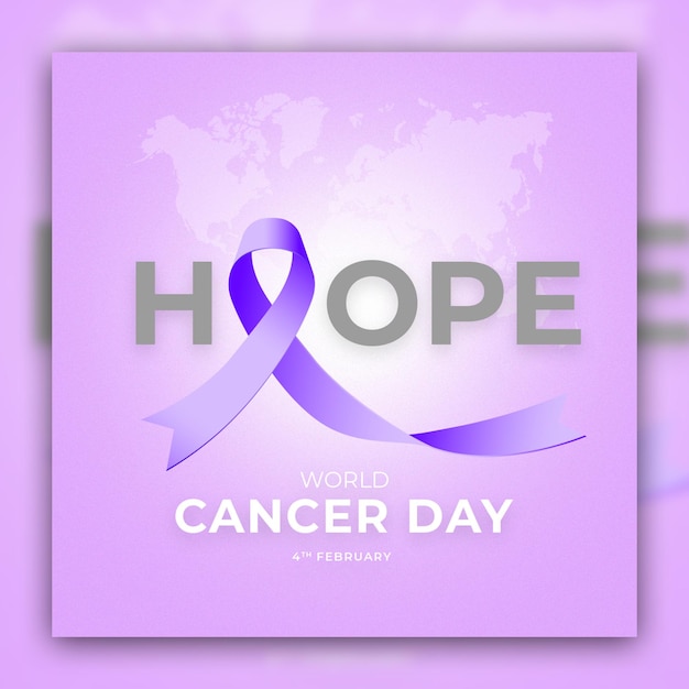 Post sui social media per la Giornata mondiale della consapevolezza sul cancro