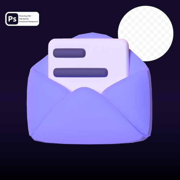 Posta in rendering 3d per presentazione web di risorse grafiche o altro