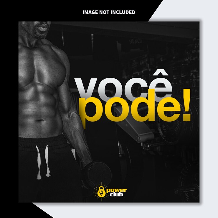 PSD postagem de mídia social de ginásio