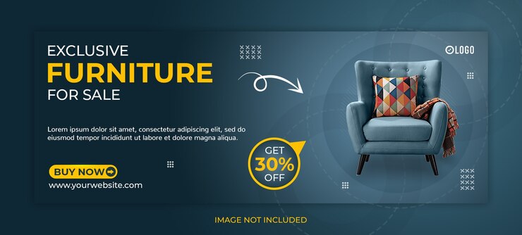 Postagem de mídia social do Furniture ou modelo de capa do Facebook