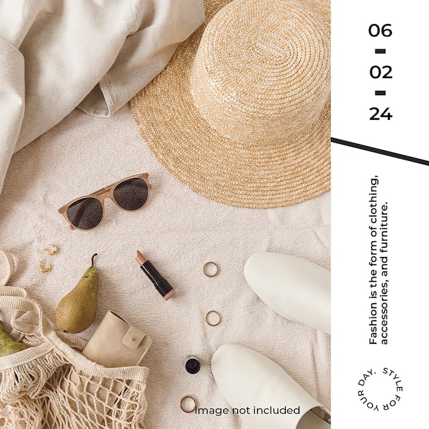 Postagem de produtos de venda de itens de moda no Instagram