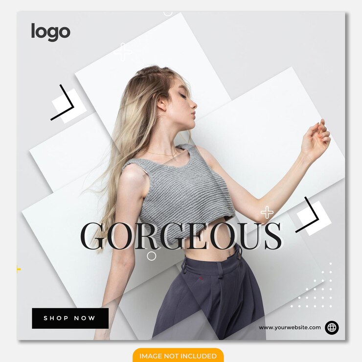 PSD postagem em mídia social de venda de moda ou modelo de banner do instagram