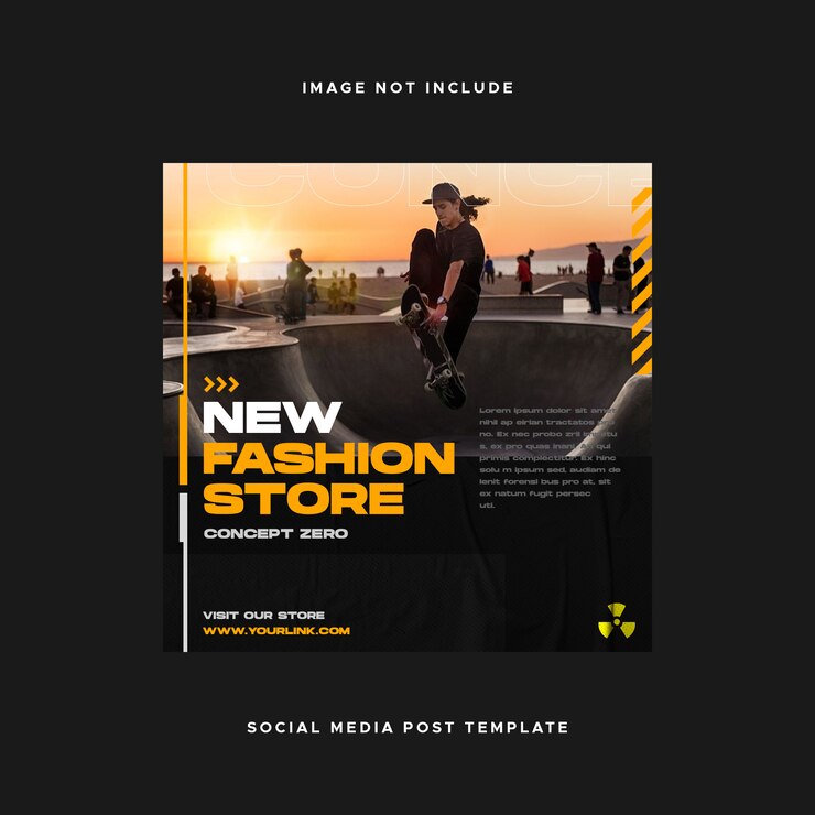 PSD postagem no instagram do urban style social media design