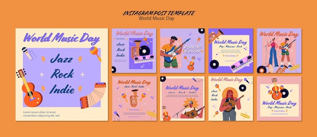 postagens do instagram do dia mundial da música